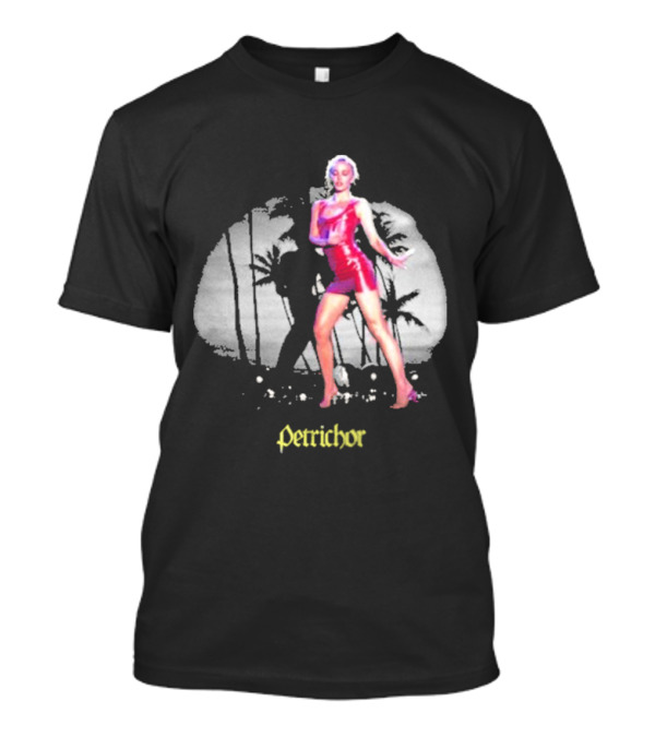 Petrichor 070 Shake Winter Baby Palm Silhouette Red Dress T-Shirt