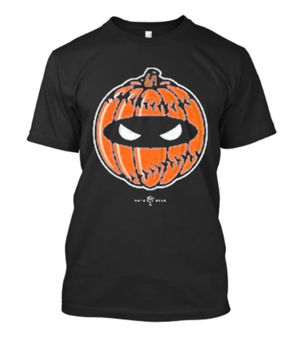 Pitching Ninja Playoff Pumpkin Jack-O'-Lantern Eyes T-Shirt