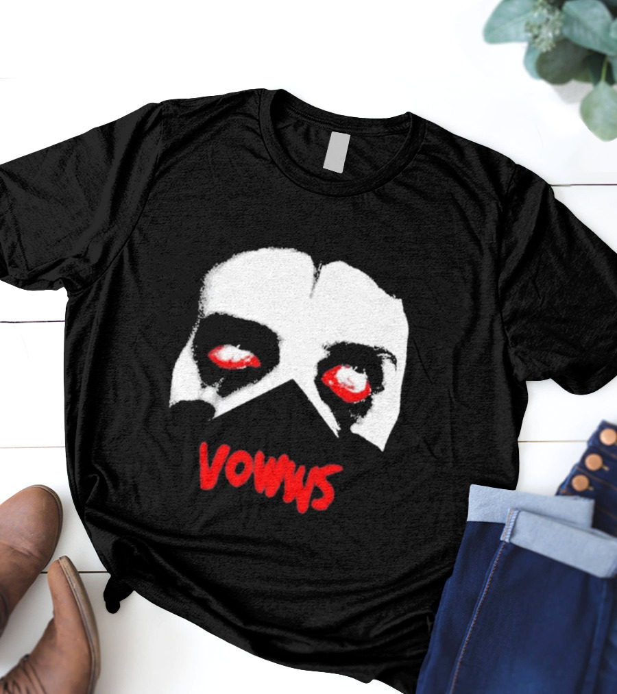Vowws Hollow Face Red Eyes T-Shirt