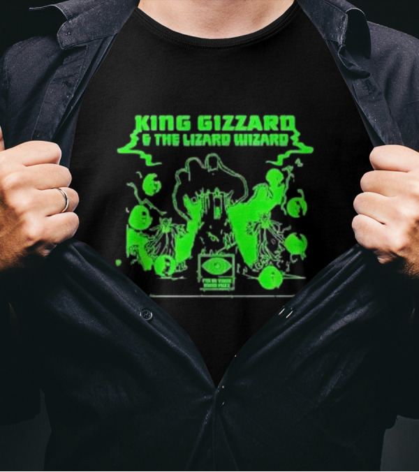 King Gizzard And The Lizard Wizard I'm In Your Mind Fuzz Green Psychedelic T-Shirt