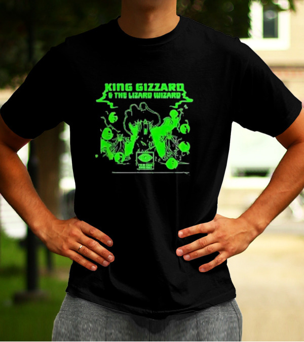 King Gizzard And The Lizard Wizard I'm In Your Mind Fuzz Green Psychedelic T-Shirt