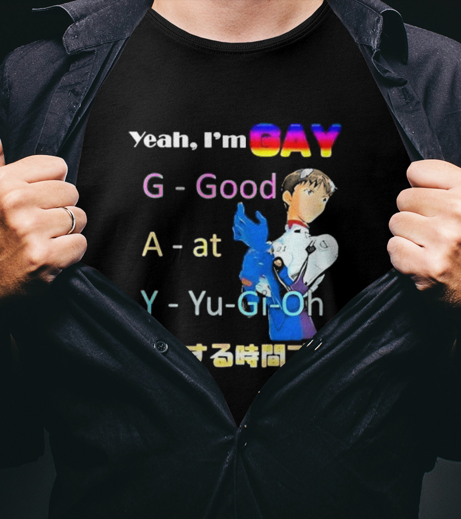 Yeah I’m GAY Good At Yu-Gi-Oh Anime Character T-Shirt