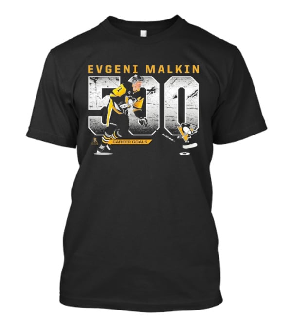 Evgeni Malkin 500 Career Goals Pittsburgh Penguins T-Shirt