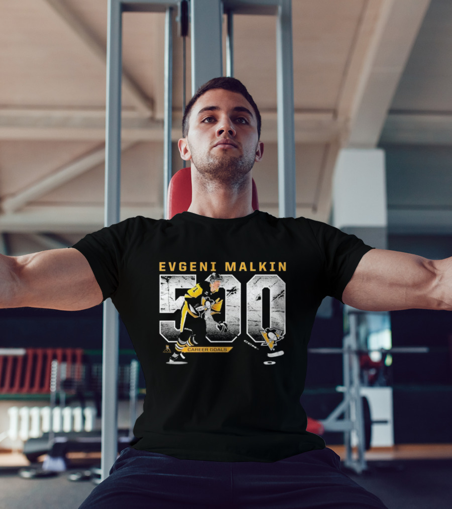 Evgeni Malkin 500 Career Goals Pittsburgh Penguins T-Shirt