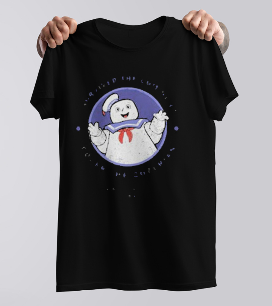 I Survived The Coming Of Gozer The Gozerian Ghostbusters Stay Puft Marshmallow Man T-Shirt