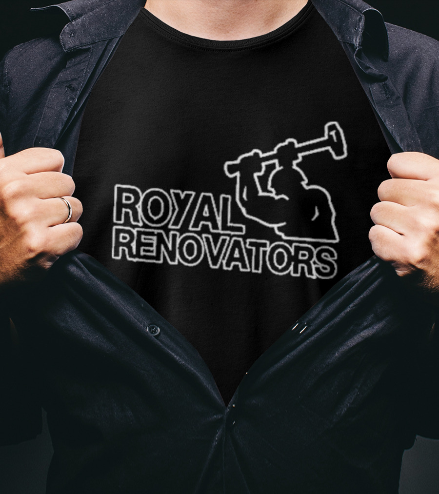Royal Renovators Scott Cramer Construction Worker With Hammer T-Shirt
