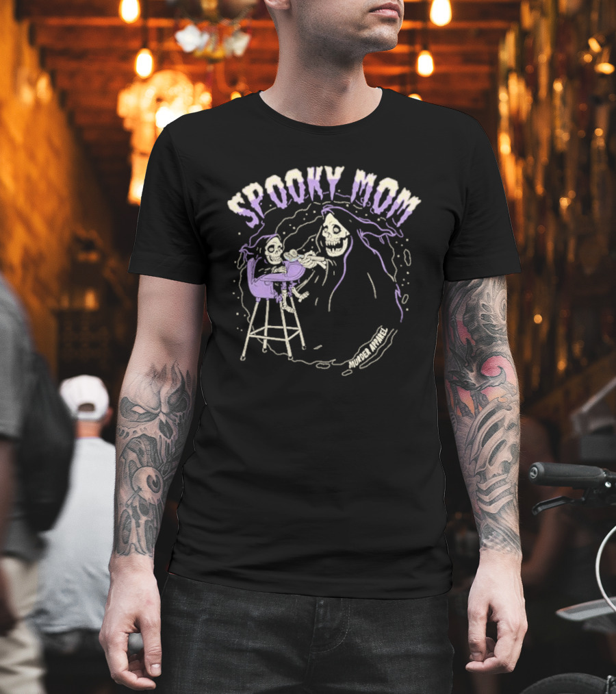 Spooky Mom Murder Apparel Skeletons T-Shirt