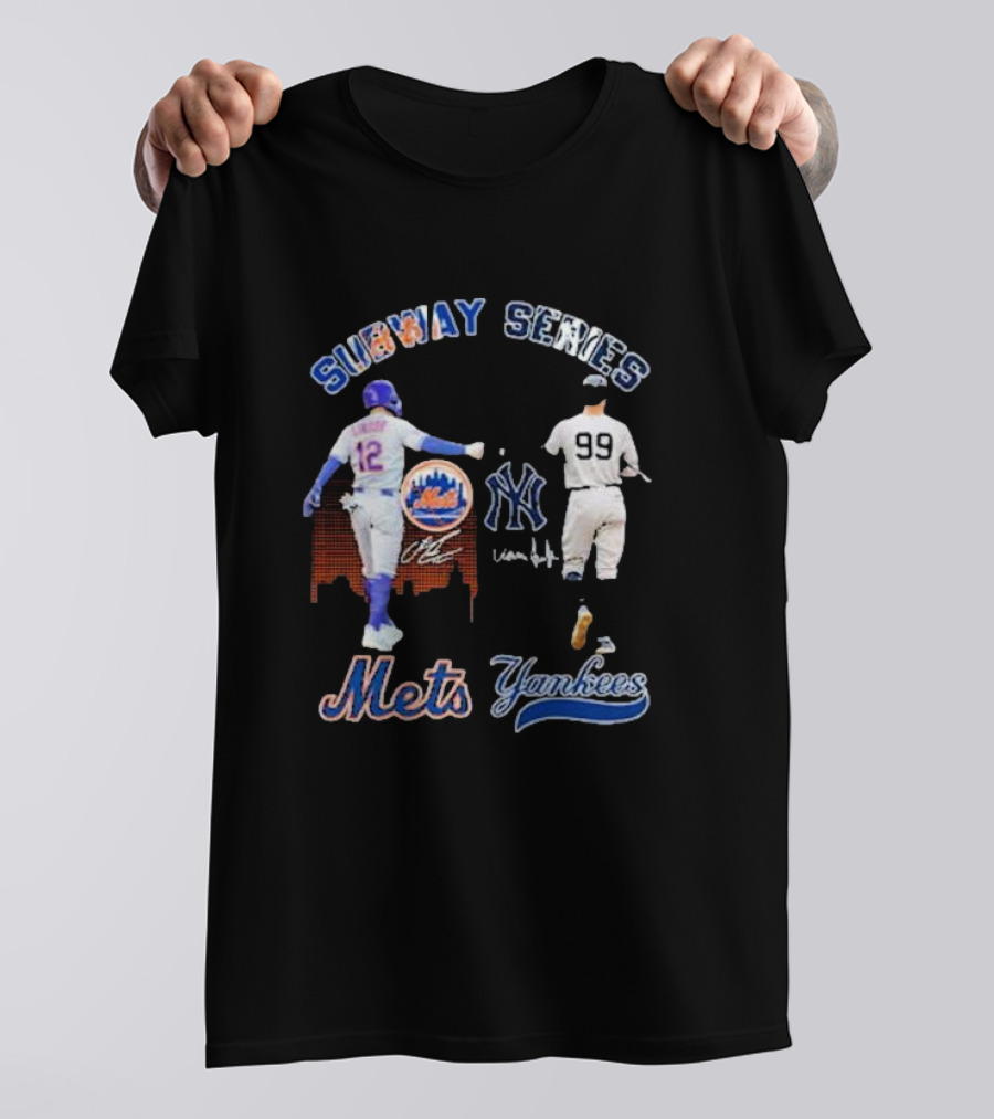Subway Series Mets Yankees Lindor Judge T-Shirt