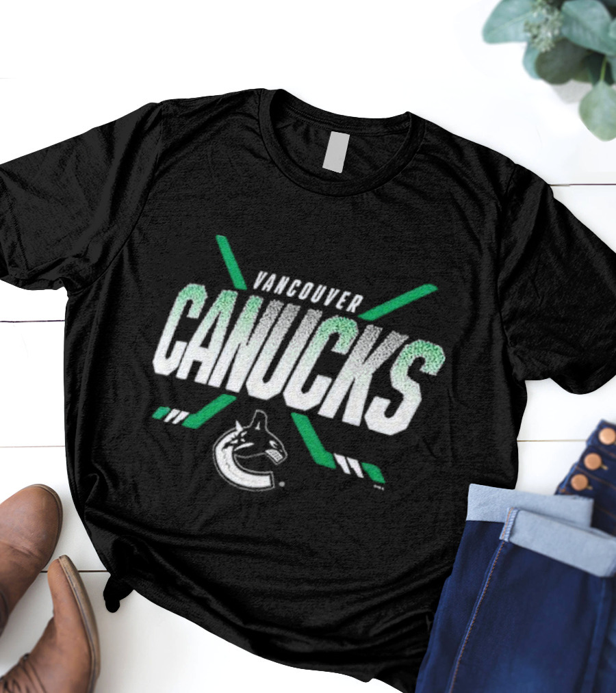 Vancouver Canucks Team Covert Hockey Sticks T-Shirt