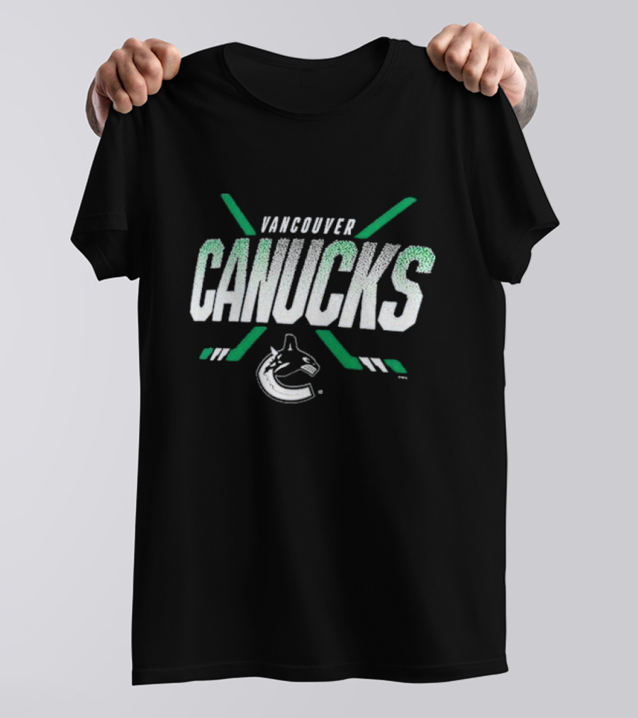 Vancouver Canucks Team Covert Hockey Sticks T-Shirt