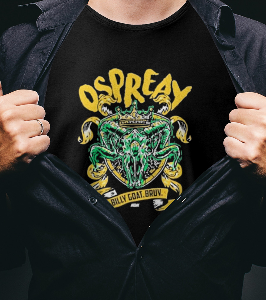 Ospreay Billy Goat, Bruv ADW Crowned Skull T-Shirt
