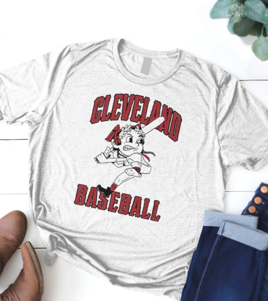 Cleveland Baseball Retro Chief Wahoo Character T-Shirt