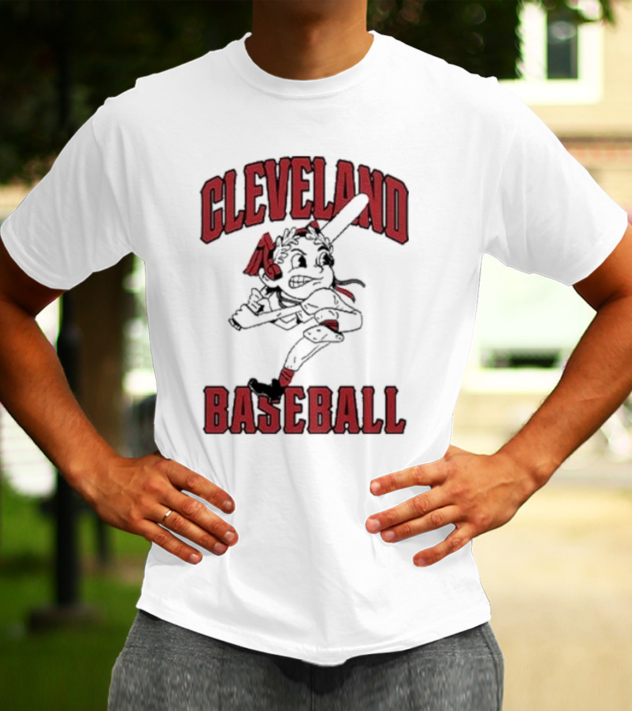 Cleveland Baseball Retro Chief Wahoo Character T-Shirt