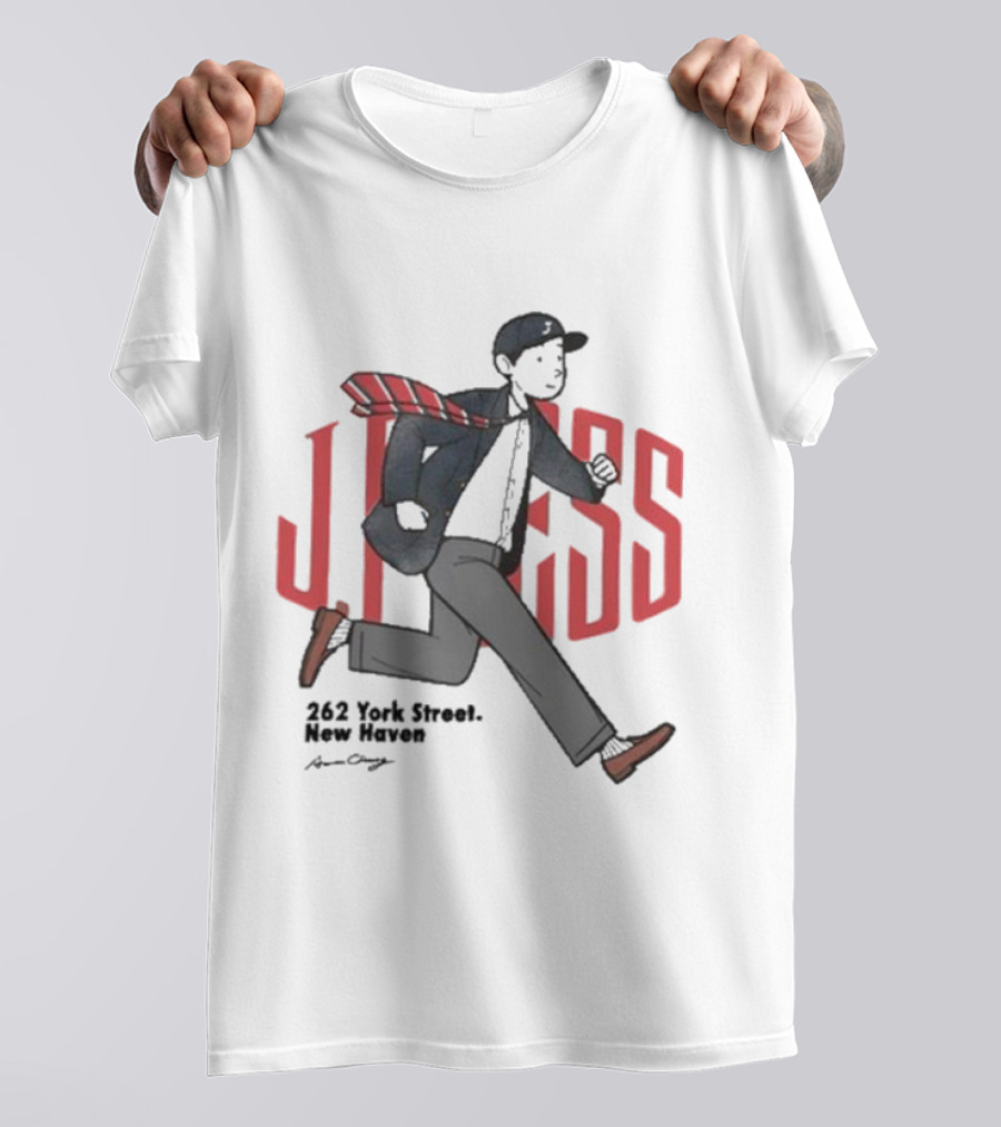 J.Press Boy's 262 York Street New Haven Running Figure T-Shirt