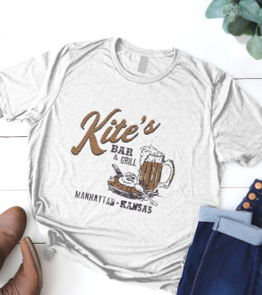 Kite's Bar And Grill Manhattan Kansas Beer And Food T-Shirt