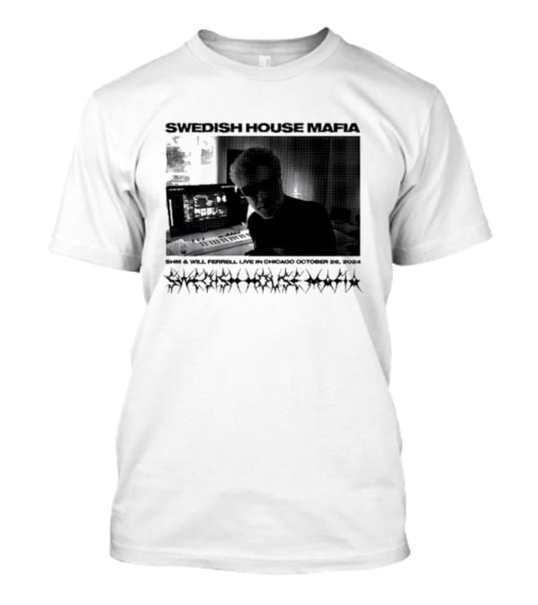 SWEDISH HOUSE MAFIA SHM And WILL FERRELL LIVE IN CHICAGO OCTOBER 26 T-Shirt