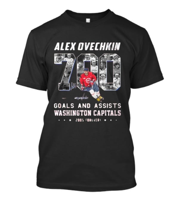 Alex Ovechkin 700 Goals And Assists Washington Capitals 2005 Forever T-Shirt