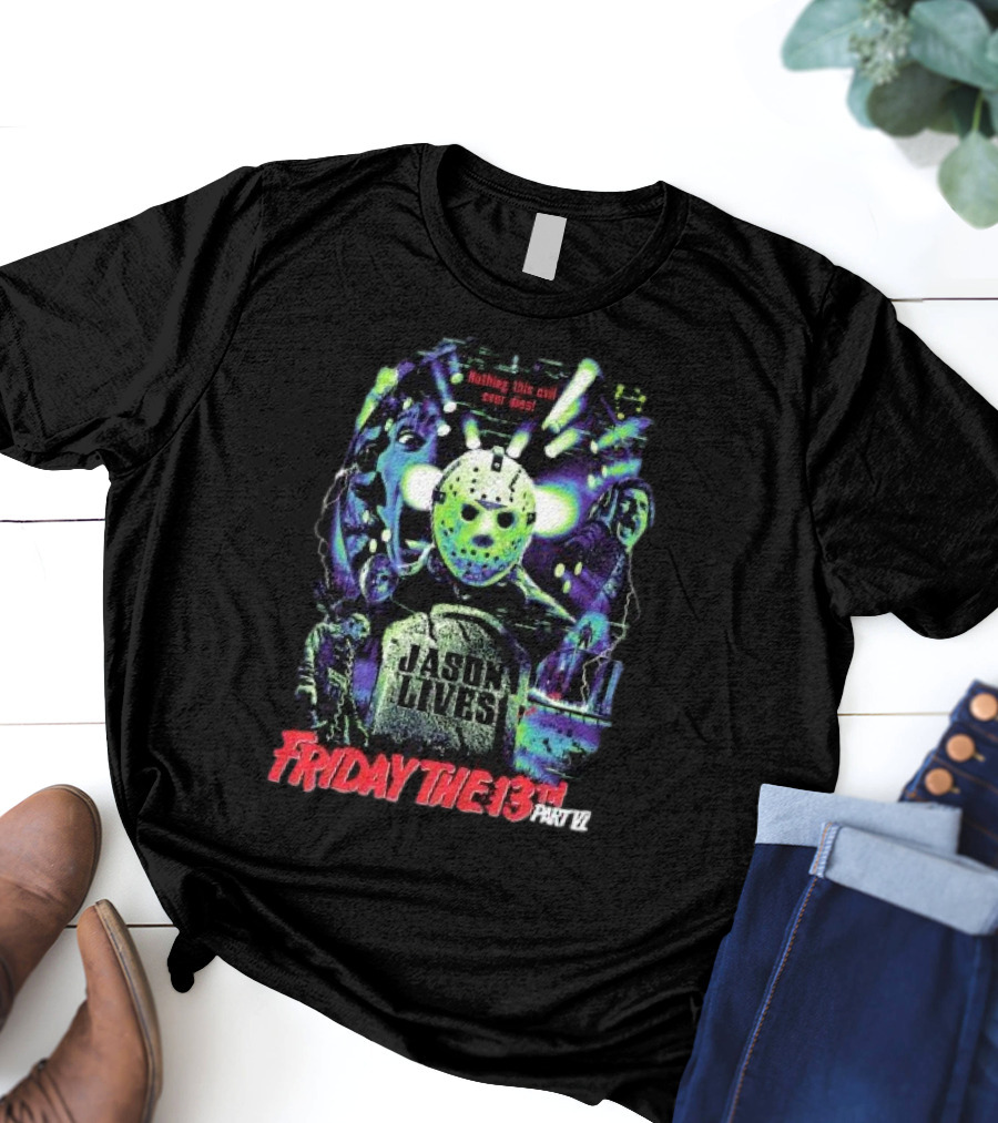 Friday The 13th Part VI Jason Lives Retro Horror T-Shirt