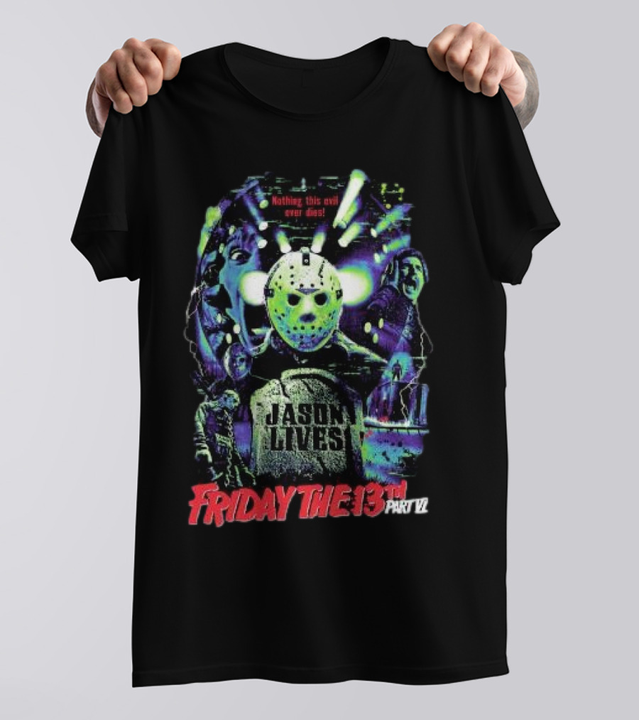 Friday The 13th Part VI Jason Lives Retro Horror T-Shirt