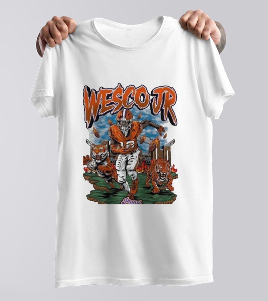 Planet Euphoria Wesco Jr. Football Tigers Stadium Scene T-Shirt
