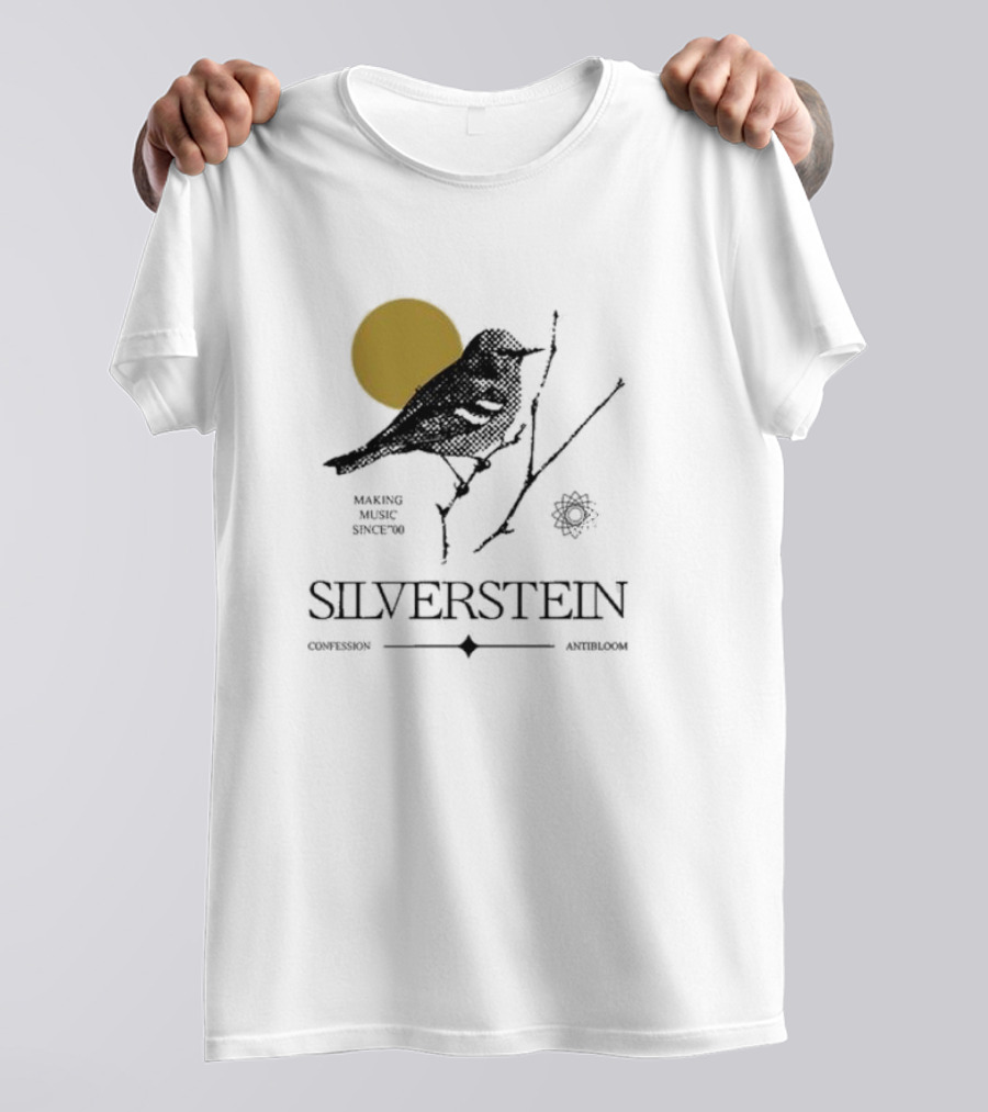 Silverstein Making Music Since '00 Confession Antibloom Bird And Sun T-Shirt