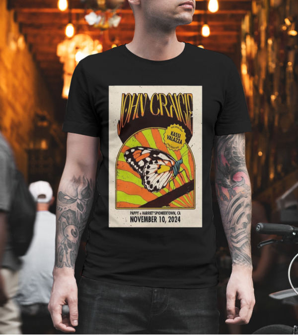 John Craigie And Kassi Valazza Live At Pappy + Harriet's Pioneertown CA November 10 T-Shirt