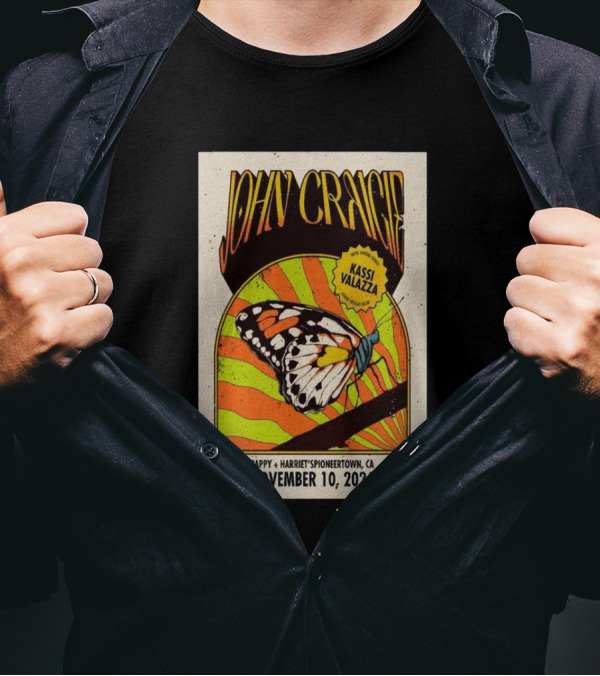 John Craigie And Kassi Valazza Live At Pappy + Harriet's Pioneertown CA November 10 T-Shirt