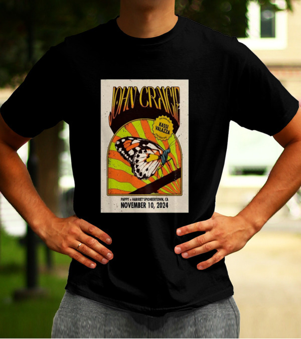 John Craigie And Kassi Valazza Live At Pappy + Harriet's Pioneertown CA November 10 T-Shirt