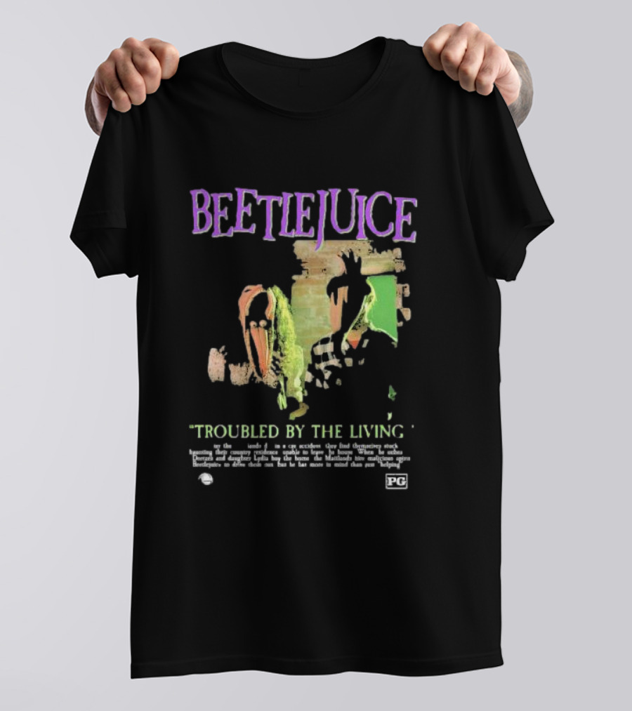 Beetlejuice Troubled By The Living Ghosts March 30 1988 T-Shirt