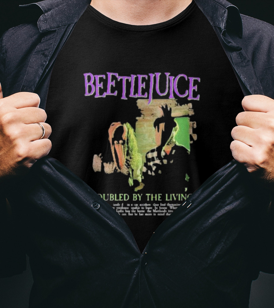 Beetlejuice Troubled By The Living Ghosts March 30 1988 T-Shirt