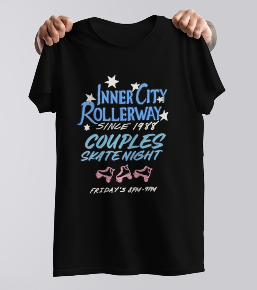 Inner City Rollerway Since 1988 Couples Skate Night Fridays 8PM-9PM T-Shirt