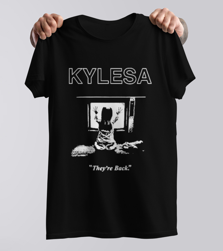 Kylesa They're Back Poltergeist Sitting Girl With Television T-Shirt