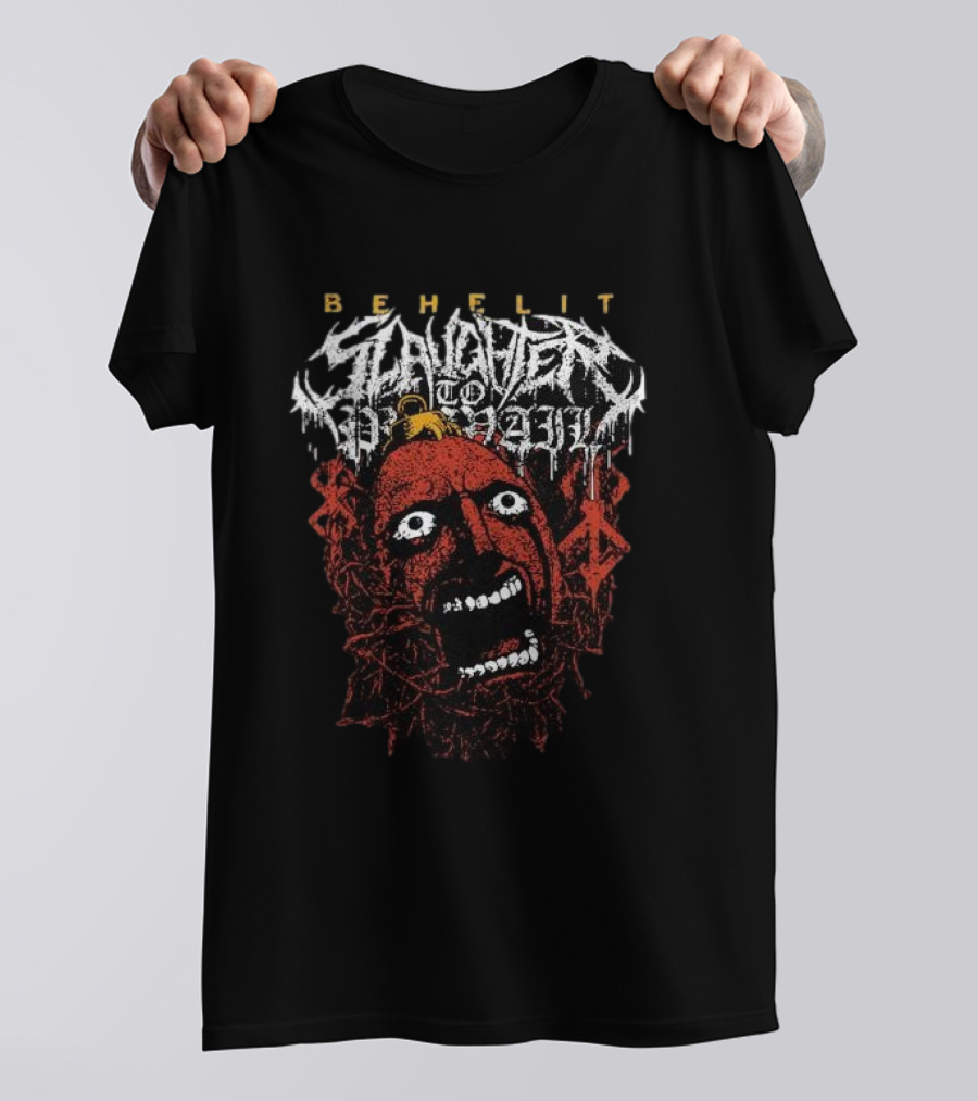 Behelit Slaughter To Prevail Gore Mask T-Shirt