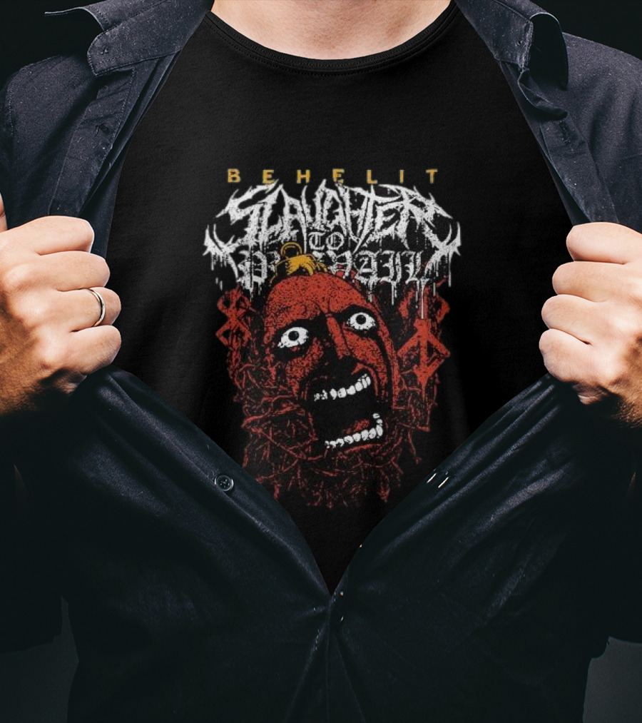 Behelit Slaughter To Prevail Gore Mask T-Shirt