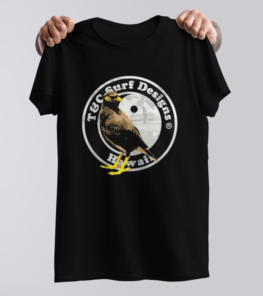 T&C Surf Designs Hawaii Myna Bird Circle T-Shirt