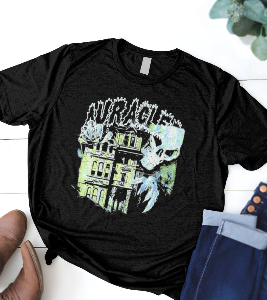 The Auracles Skeleton Haunted House Chris Brown T-Shirt