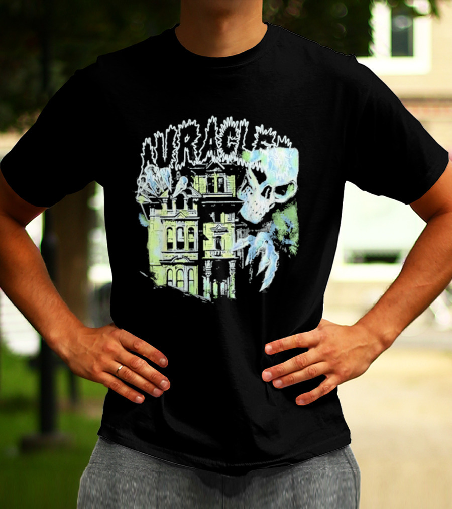 The Auracles Skeleton Haunted House Chris Brown T-Shirt