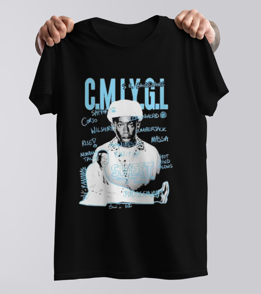 C.M.I.Y.G.L. Tyler Call Me If You Get Lost Sweet Journey S.R. Baudelaire Portrait Saffron Lemonhead Corso Wilshire Lumberjack Massa T-Shirt