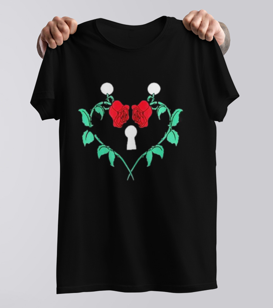 Xplr Protector Of Hearts Keyhole Roses T-Shirt