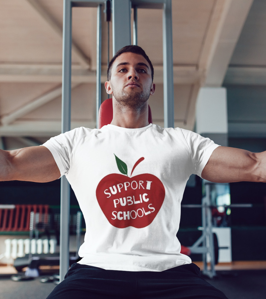 Support Public Schools Red Apple T-Shirt