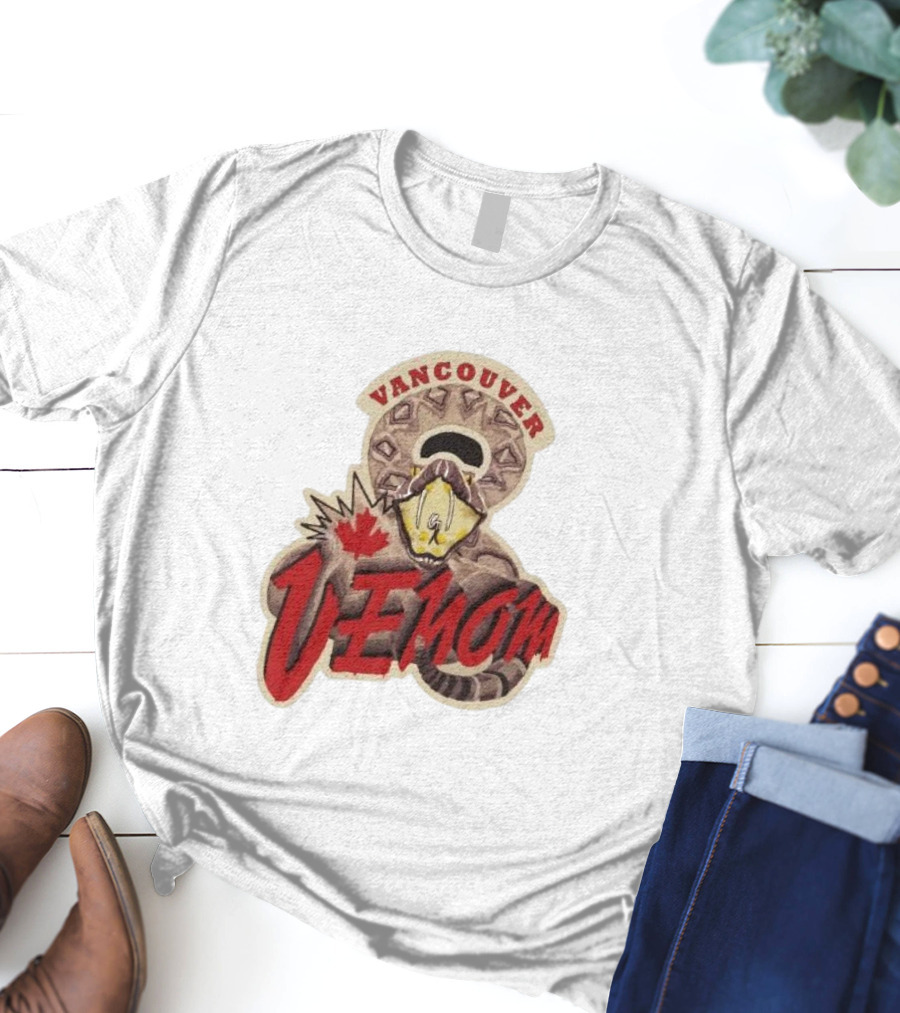 Vancouver Venom Rattlesnake Maple Leaf T-Shirt
