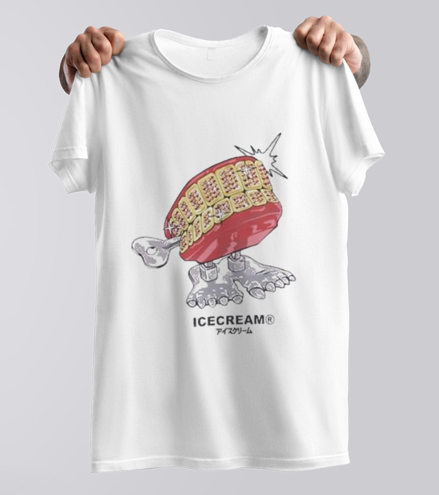 ICECREAM Chatterbox Teeth Walking Figure T-Shirt