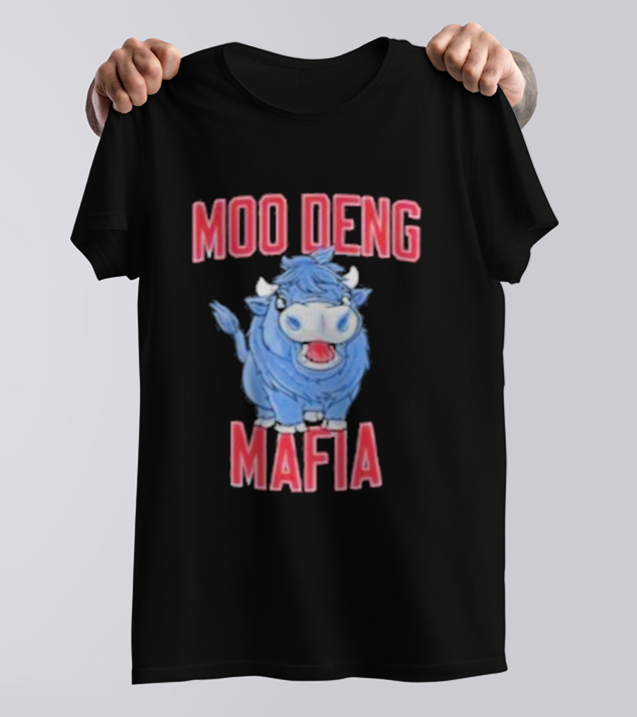 Buffalo Bills Moo Deng Mafia Cartoon Buffalo Collaboration T-Shirt