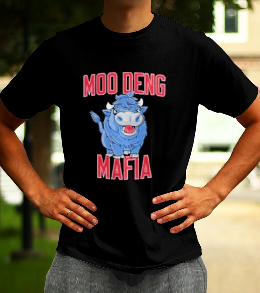 Buffalo Bills Moo Deng Mafia Cartoon Buffalo Collaboration T-Shirt