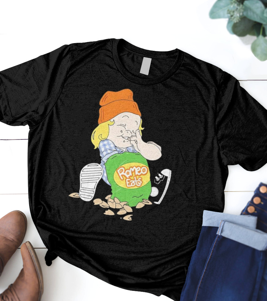 Romeo Eats Almonds Bag Toddler Sneaker Orange Hat T-Shirt