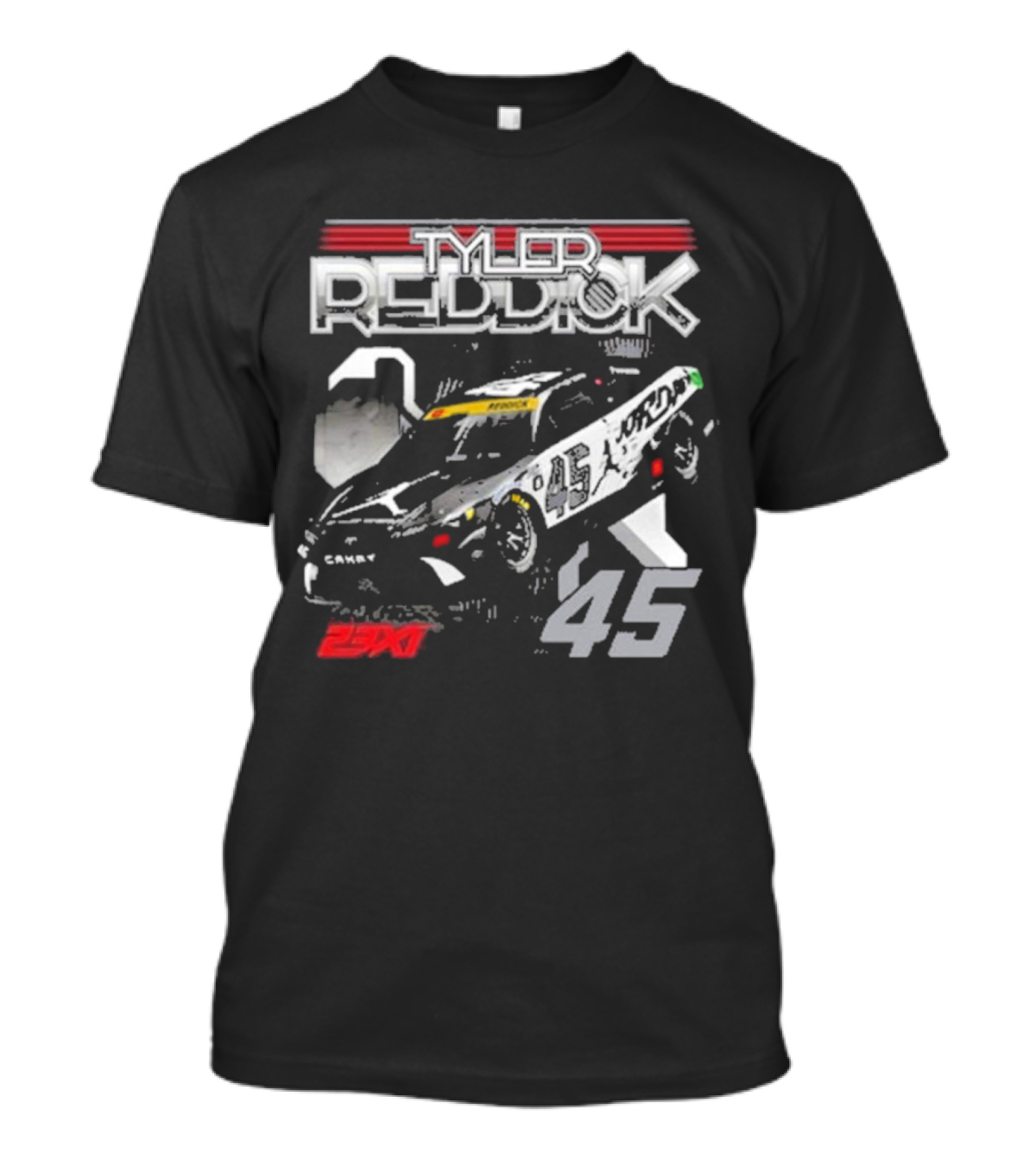Tyler Reddick 23XI Racing 45 Car Jumpman Jordan Motorsports T-Shirt