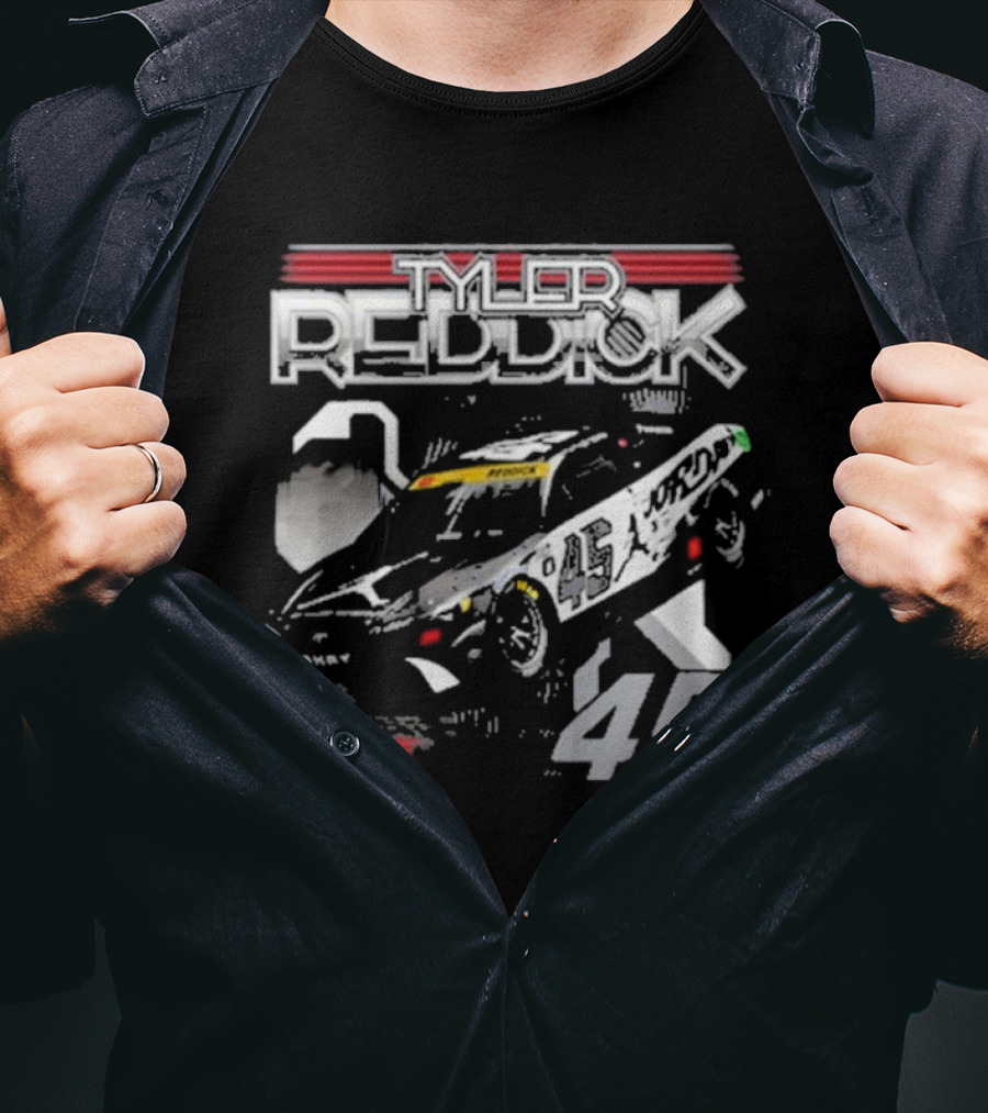 Tyler Reddick 23XI Racing 45 Car Jumpman Jordan Motorsports T-Shirt