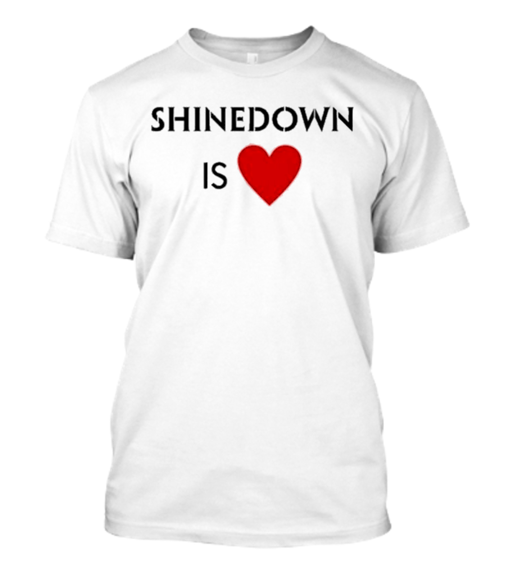 Shinedown Is Heart Shirt Red Love T-Shirt