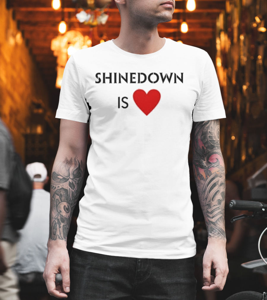 Shinedown Is Heart Shirt Red Love T-Shirt
