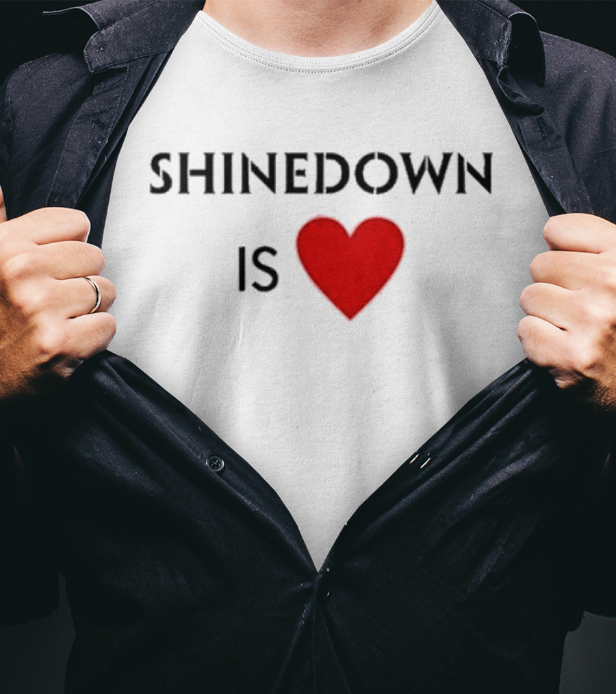 Shinedown Is Heart Shirt Red Love T-Shirt